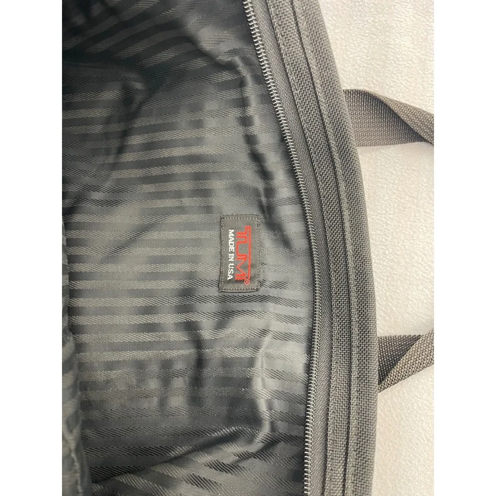 Tumi Slim Briefcase Black Ballistic Nylon Laptop Messenger Bag Made in USA I07